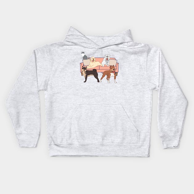 Gang’s All Here Kids Hoodie by DDT Shirts